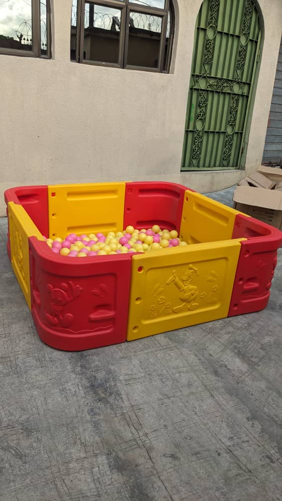 Themed ball pool play corner for young children installed by Ere Ayo Mothercare Toys.